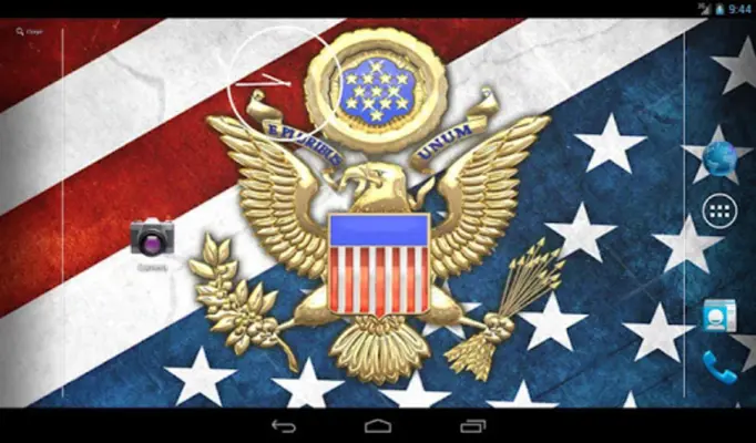 3D USA Coat of Arms & Flag LWP android App screenshot 0