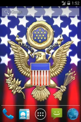 3D USA Coat of Arms & Flag LWP android App screenshot 2